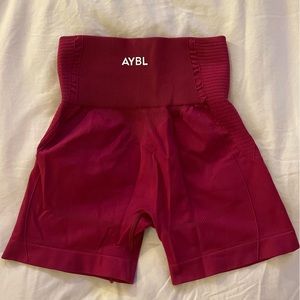 AYBL Red biker shorts